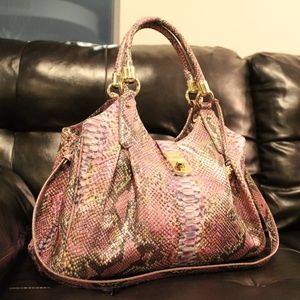 Brahmin Elisa Berry Opal Seville Leather Purse